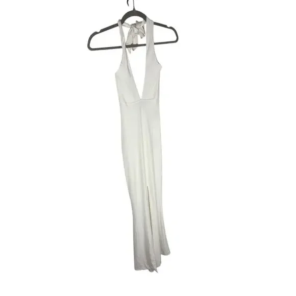 Nookie Illegal Halter Gown Maxi Formal Elegant Gala Bridal Wedding Party XS - Picture 5 of 10